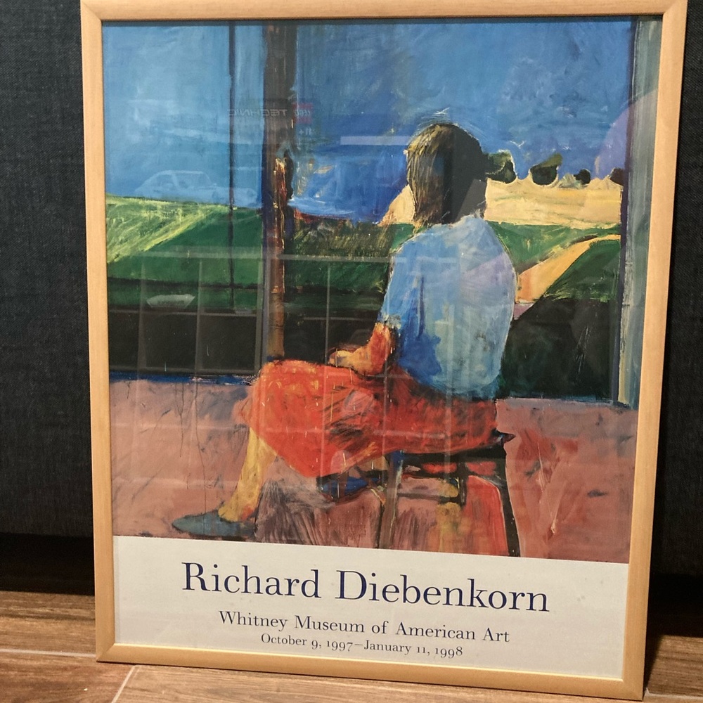 COPY - Professionally Framed Diebenkorn Exhibition Poster